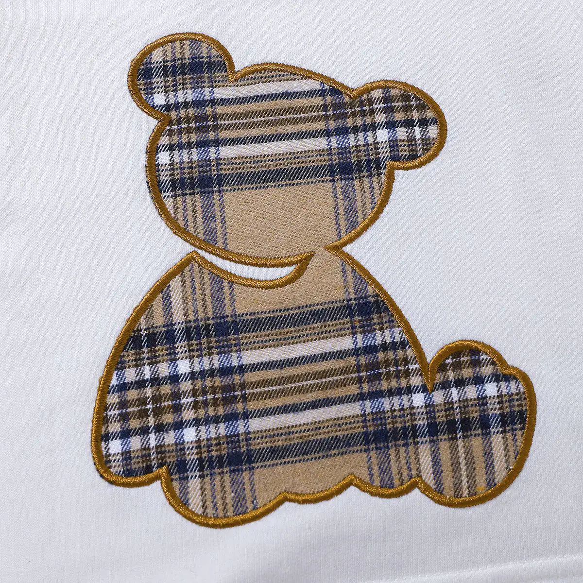 1 Baby Bear Graphic Round Neck Tee and Short Set